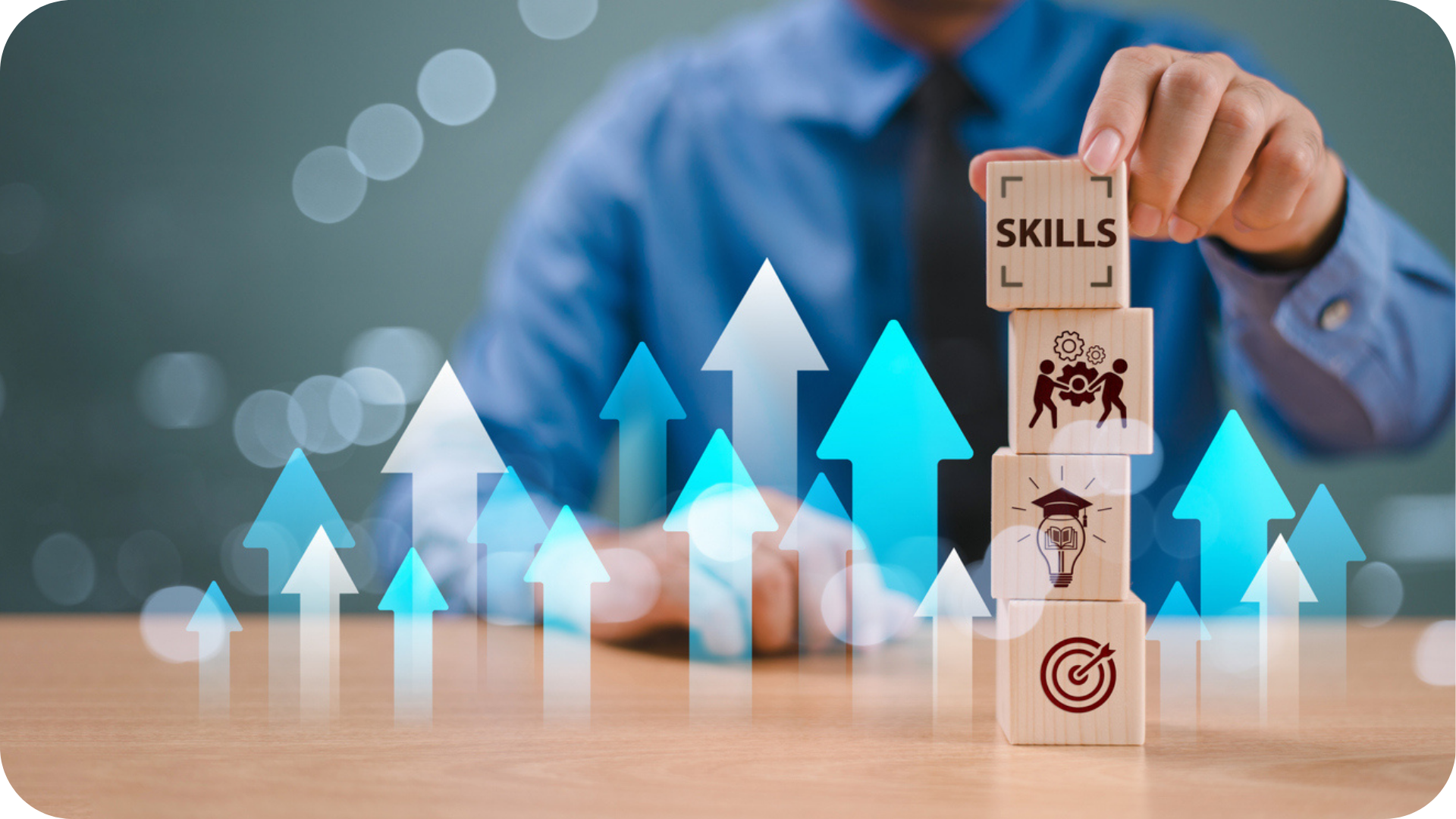 Leadership and Management Courses Online - Improvment leader Apprenticeship shown by building blocks representing upskilling