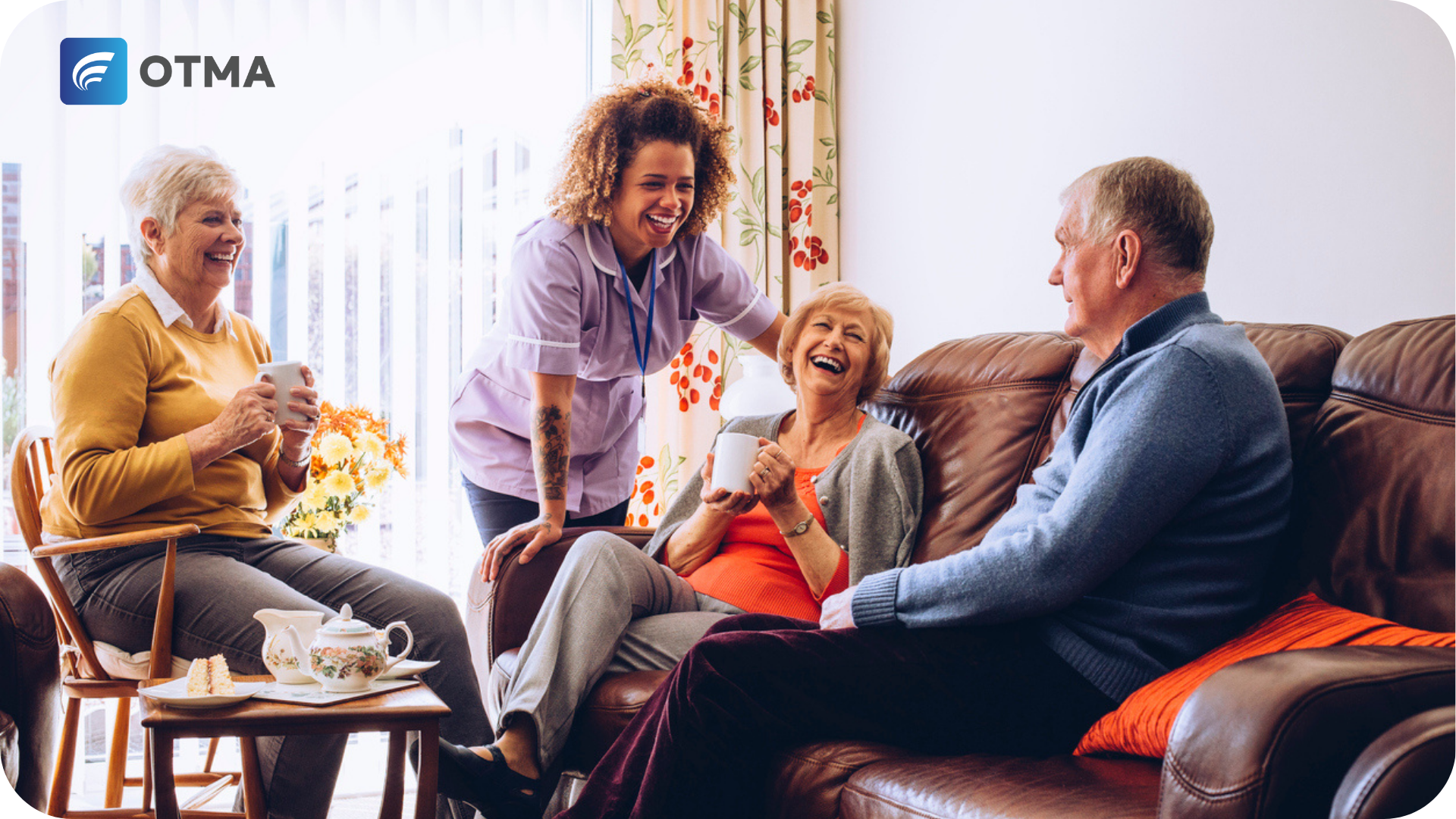 Social Work Skills being used in a care home