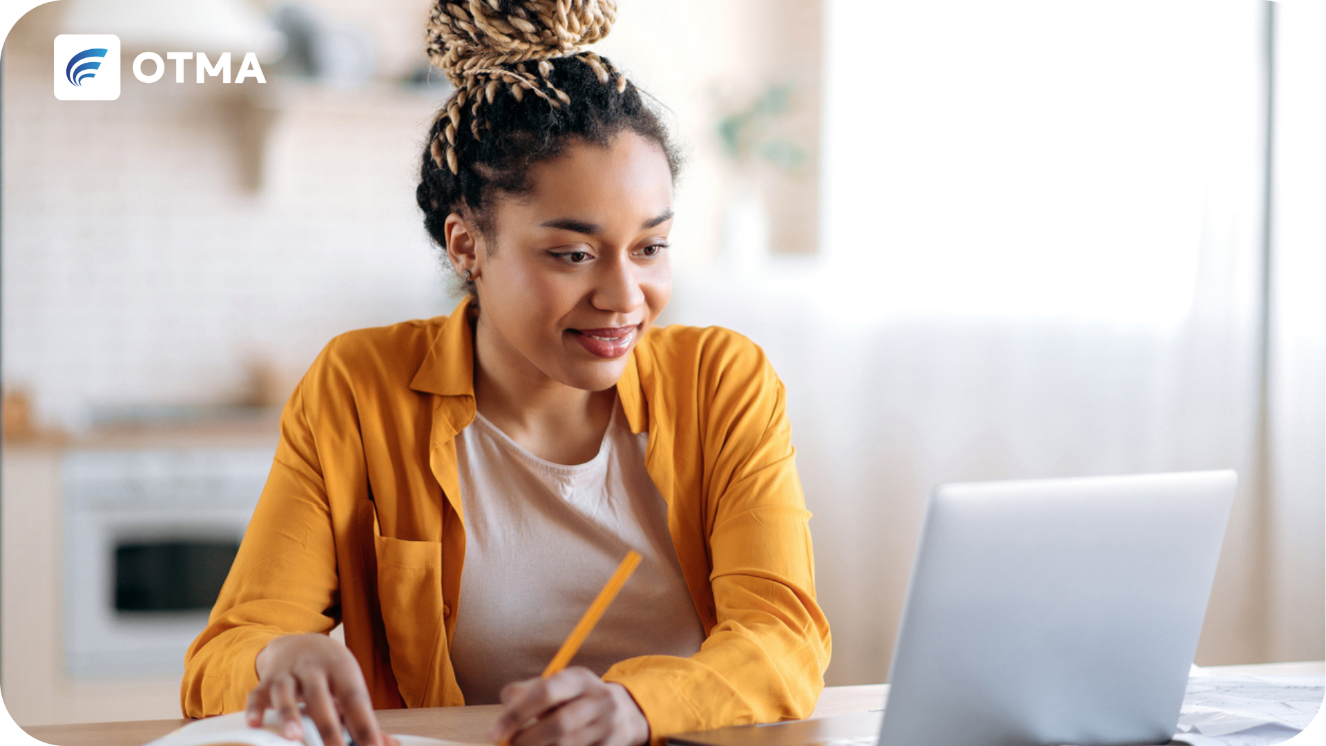 A young professional completing one of the Free Government-Funded Courses for Adults