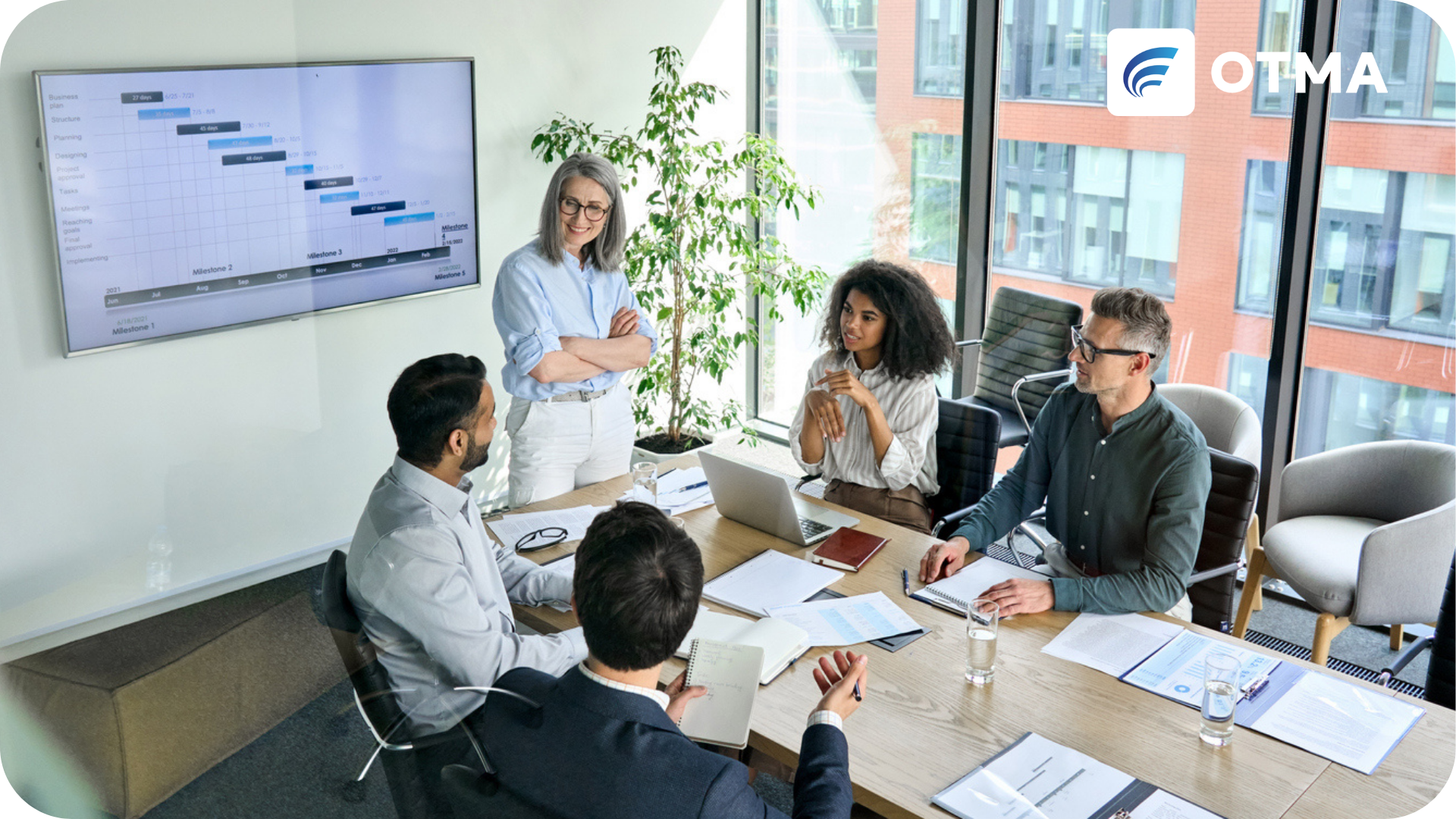 Staff Training in a boardroom