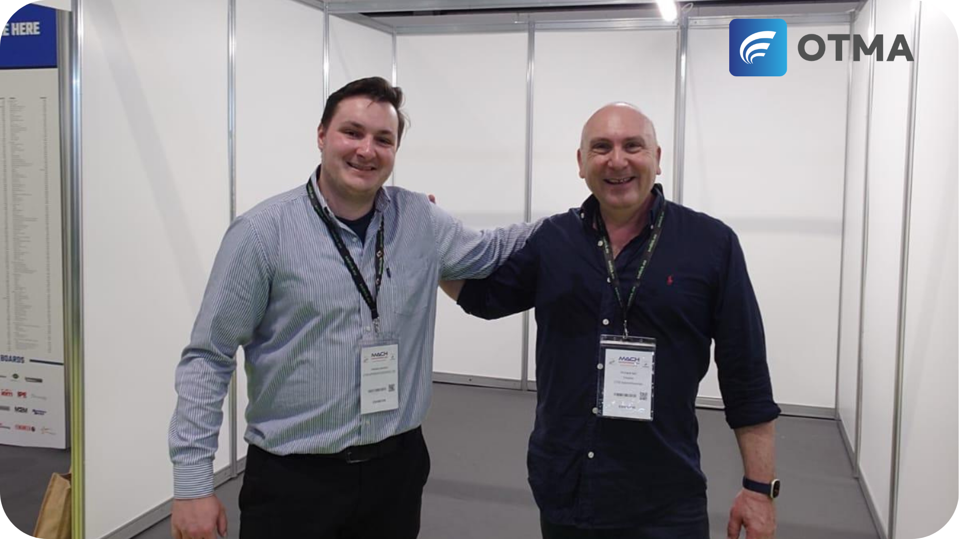 Mik And Richard after closing down at the MACH Exhibition